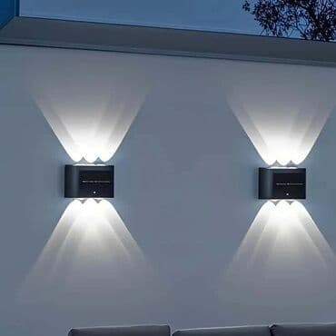 okapnice za krov cena: 6 LED solarnih zidnih svetala za spoljnu upotrebu/2 komada. Opremljen — 4