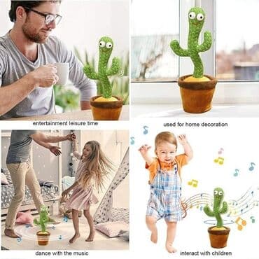 Children's Items: Raspevani kaktus nov peva, plese, ponavlja reci tik tok hit cene nisu — 1