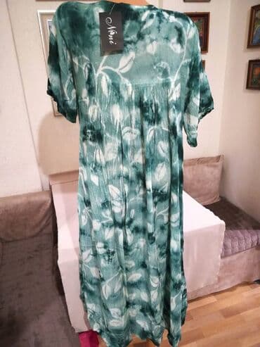 sorcevi za punije dame: 2XL (EU 44), bоја - Zelena, Večernji, maturski, Kratkih rukava — 5