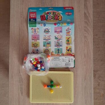 Children's Items: Edukativne kocke i bocke, puzle za razvoj fine motorike Očuvane — 1