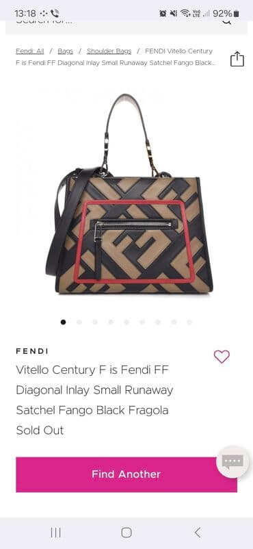 fendi torbe prodaja: Elegantna torbica, Materijal: Koža — 6