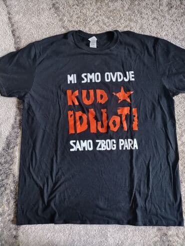 muske helanke za zimu: Kud idijoti crna majica — 1