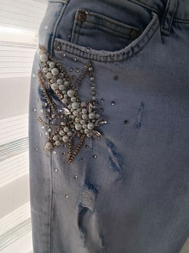 pantalone s: 26, Teksas, Normalan struk, Drugi kroj — 1