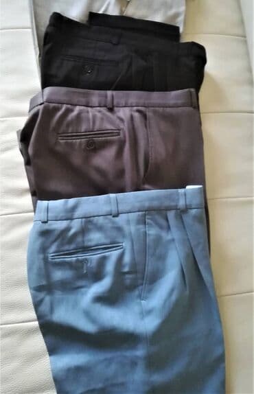 Muška odeća: Pantalone 2 kom sve za 500 din vel XL/XXL. Crne i plave na crtu. Crne — 3