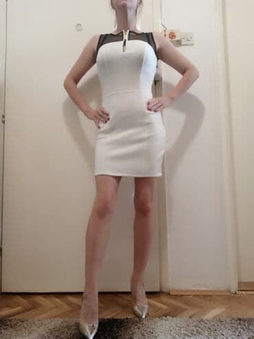 subare novi sad: 9Fashion Woman S (EU 36), bоја - Bela, Koktel, klub, Kratkih rukava — 1
