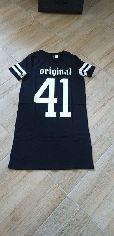 Haljine: H&M S (EU 36), bоја - Crna, Oversize, Kratkih rukava — 1