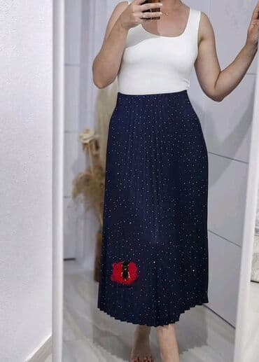 suknja sorc stradivarius: One size, Midi, bоја - Crna — 13