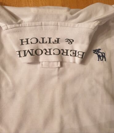 ramax nova kolekcija: ABERCROMBIE FITCH New York, bela polo majica sa kragnicom, muscle — 2