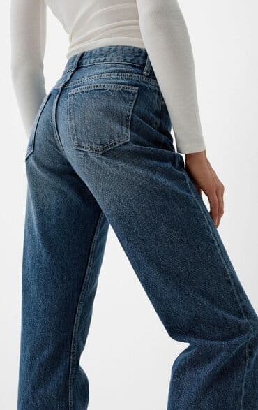 teksas kosulje zenske: Bershka straight high waist farmerke
Vel 38 — 4