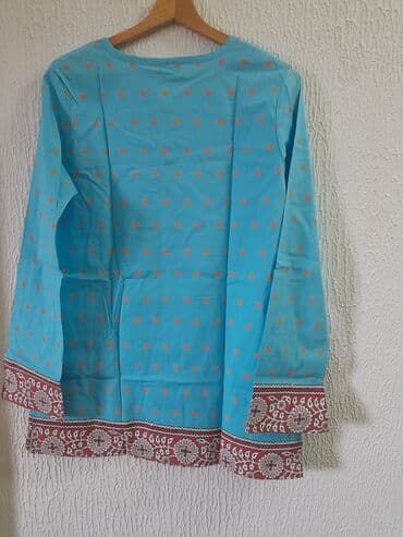 Košulje, bluze i tunike: Geometrijski, Tufnasti, Jednobojni, bоја - Svetloplava — 2