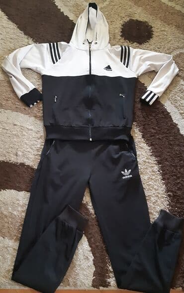ženski kompleti sa pantalonama: Adidas, M (EU 38), bоја - Crna — 1