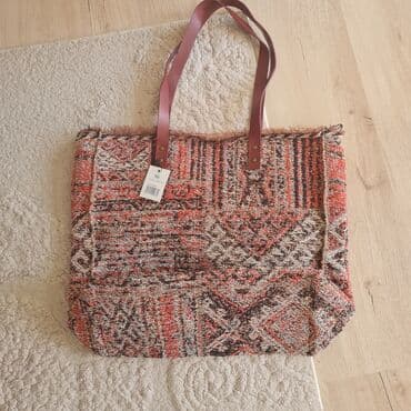 mona pletena torba: Torba za rame, Materijal: Pamuk — 1