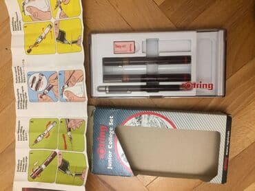 Ostali aksesoari: Rotring rapidografi set Rotring gumica Rotring patent olovka Rotring — 1