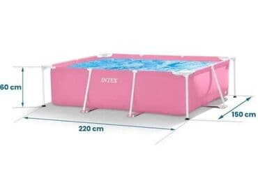 bogner jakne novi pazar: 💦💦💦 Bazen INTEX 220x150x60 cm pink - metalna konstrukcija NOVO! — 2