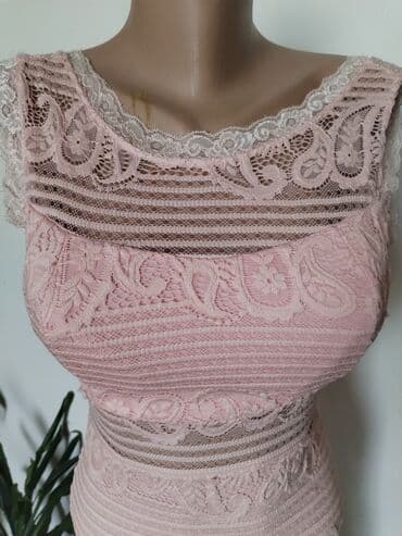 zara pink haljina: XS (EU 34), bоја - Roze, Kratkih rukava — 5