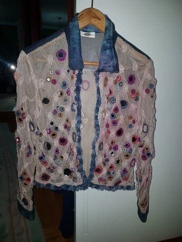 shooter haljine outlet: Jako upadljiv komad garderobe. Texas jakna sa ogledalcima. Cipkom — 7