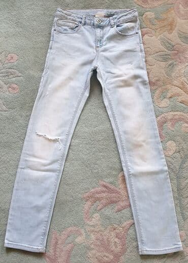elegantne pantalone sa visokim strukom: 140-146 — 1