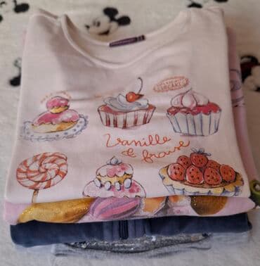 odeca za bebe devojcice: Paket: Majice, Duksevi, Za devojčice, uzrast: 7-8 godina — 2