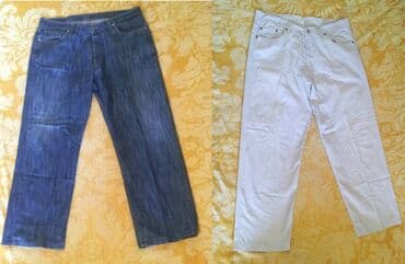 elegantne pantalone sa visokim strukom: Farmerke, 38 / 34, Loose fit — 1