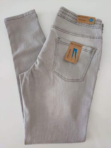 elegantne pantalone sa visokim strukom: Lagane letnje pantalone, sa elastinom.
Oko struka imaju lastis — 2