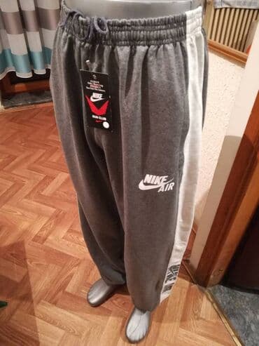 trenerke 3xl: Donji deo trenerke, 3XL (EU 58), Nike, bоја - Siva, Pamuk — 2
