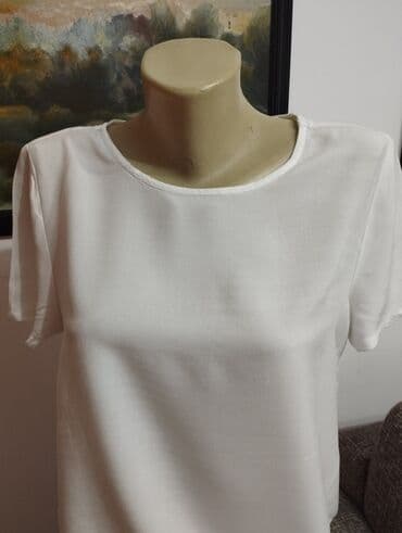 c a basic majice: H&M, M (EU 38), Viskoza, bоја - Bela — 4