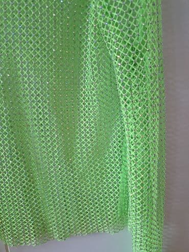 midi haljine h m: One size, Vez, Jednobojni, bоја - Zelena — 11