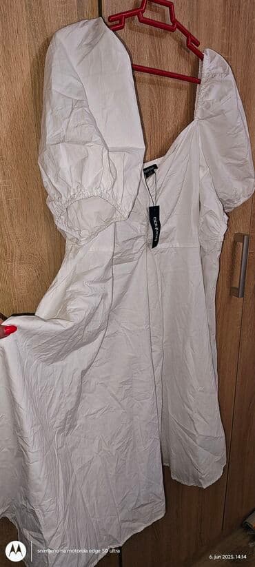 kiko sjaj za usne lilly: 9Fashion Woman 6XL (EU 52), bоја - Bela, Oversize, Kratkih rukava — 6
