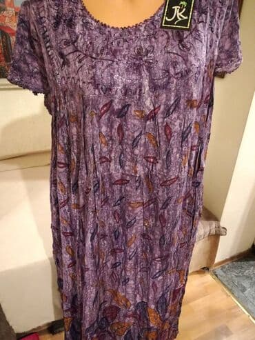 sorcevi za punije dame: 2XL (EU 44), bоја - Ljubičasta, Večernji, maturski, Kratkih rukava — 4