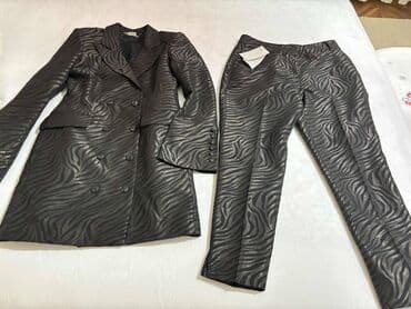 kompleti sako i pantalone: Mona, XL (EU 42), Sa ilustracijom, bоја - Crna — 9