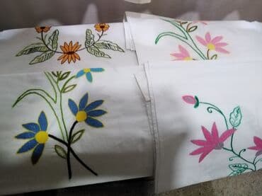 Towels: Floral, color - White — 8