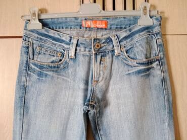 velicina 30 farmerke: 30, 28, Teksas, Spušteni struk, Ravne nogavice — 2