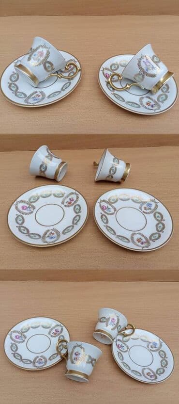 stari satovi prodaja: 2 Exlusivne Šoljice za kafu - Vrhunski Porcelan PM 2 Exlusivne Šolje — 4