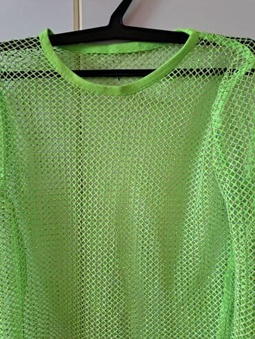 midi haljine h m: One size, Vez, Jednobojni, bоја - Zelena — 7