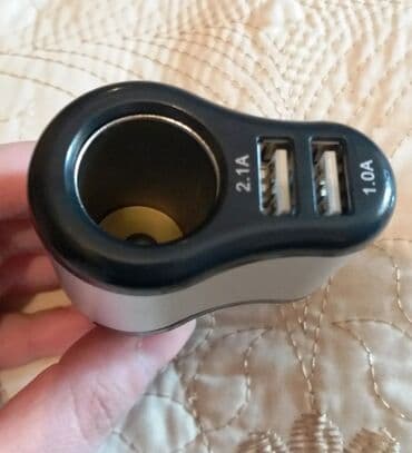 auto kamera 3 u 1: USB auto punjač sa dva USB porta 2 u 1 - USB punjač za auto sa — 4