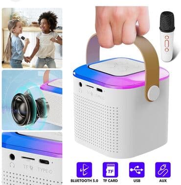 zvucnici golf 4: Karaoke Bluetooth Rgb Prenosni Zvucnik Karaoke mašina ima odličan — 1
