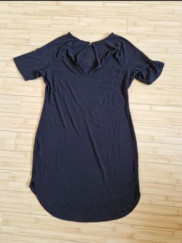 haljine s: H&M L (EU 40), bоја - Crna, Oversize, Kratkih rukava — 4