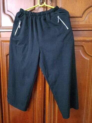 helanke s: 2XL (EU 44), Saten, bоја - Crna — 1