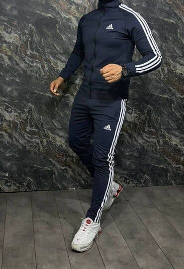 prsluk i pantalone komplet: Adidas muška trenerka komplet ravna nogavica Novo Mokra likra — 3