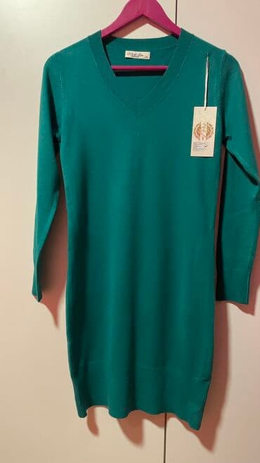 bluza s: M (EU 38), Pamuk, Jednobojni, bоја - Zelena — 1