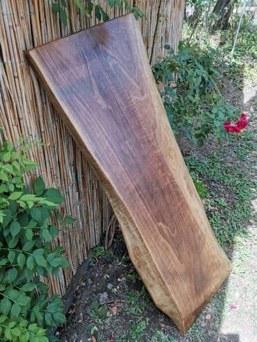 iznajmljivanje klupa i stolova: Ploča za sto od oraha 116*42 cm debljina 4 cm 3 puta lakirano — 4