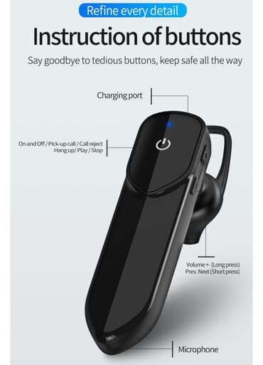 radio sa ekranom na izvlacenje: Bluetooth Handsfree Bezicna Slusalica Efektivna udaljenost: 10 metara — 12