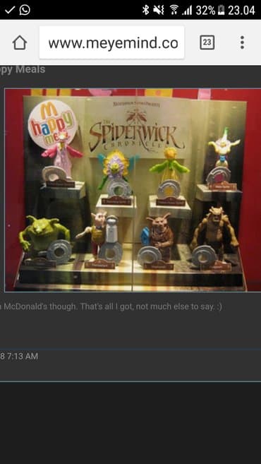 dexy co satori za decu: Spiderwick za mcd's za mcdonald's -mek
igracka
pise par. Pics — 3