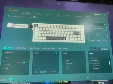 svetleća tastatura: Attack Shark X68 HE 0.01odaziv i 8khz tastatura sa prilagodljivim RGB — 5