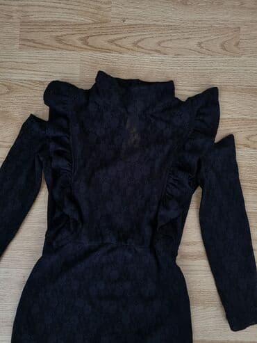 haljine s: 9Fashion Woman S (EU 36), bоја - Crna, Dugih rukava — 2