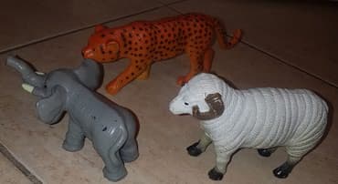 konjic za decu: Tigar slon i ovan. zivotinje, bas kvalitetne i velike. cena za komad — 3