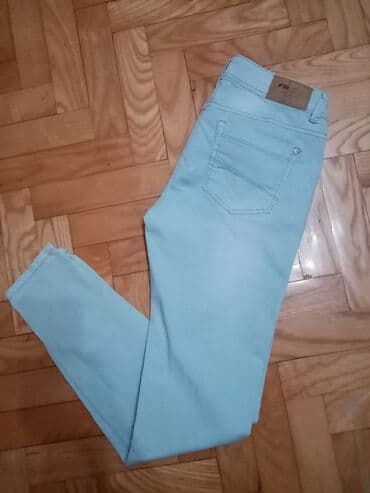 sinsay lanene pantalone: M (EU 38), Normalan struk, Ravne nogavice — 5