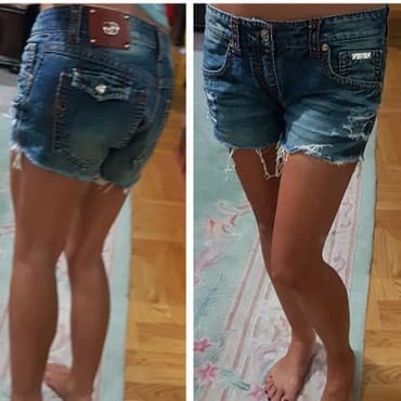 Šortsevi, Bermude: M (EU 38), Teksas, bоја - Svetloplava — 2