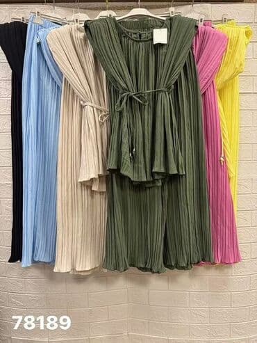 prsluk i pantalone komplet: M (EU 38), 2XL (EU 44), 3XL (EU 46), Jednobojni, bоја - Žuta — 4