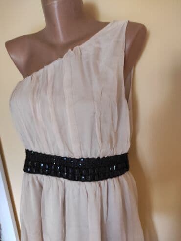 midi haljine h m: 9Fashion Woman S (EU 36), bоја - Bež, Večernji, maturski, Drugi tip rukava — 2